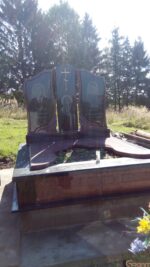 Double granite monument